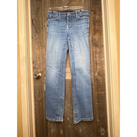 Wrangler Women's Q-Baby Ultimate Riding Jeans Size 9/10 x 36 Medium Wash - Picture 1 of 9